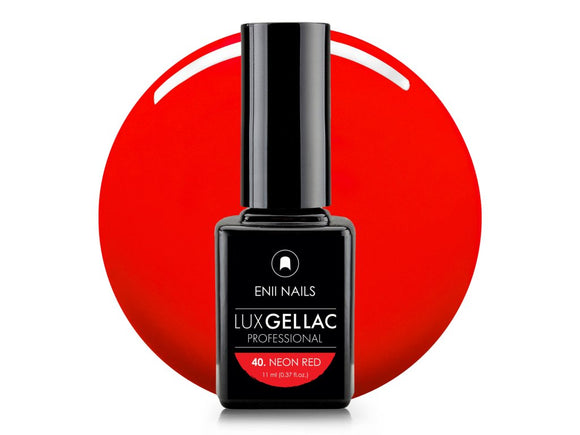 LUX GEL LAC 40. NEON RED 11 ML