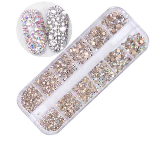 12 BOX*SET KRISTALL STRASS*3D