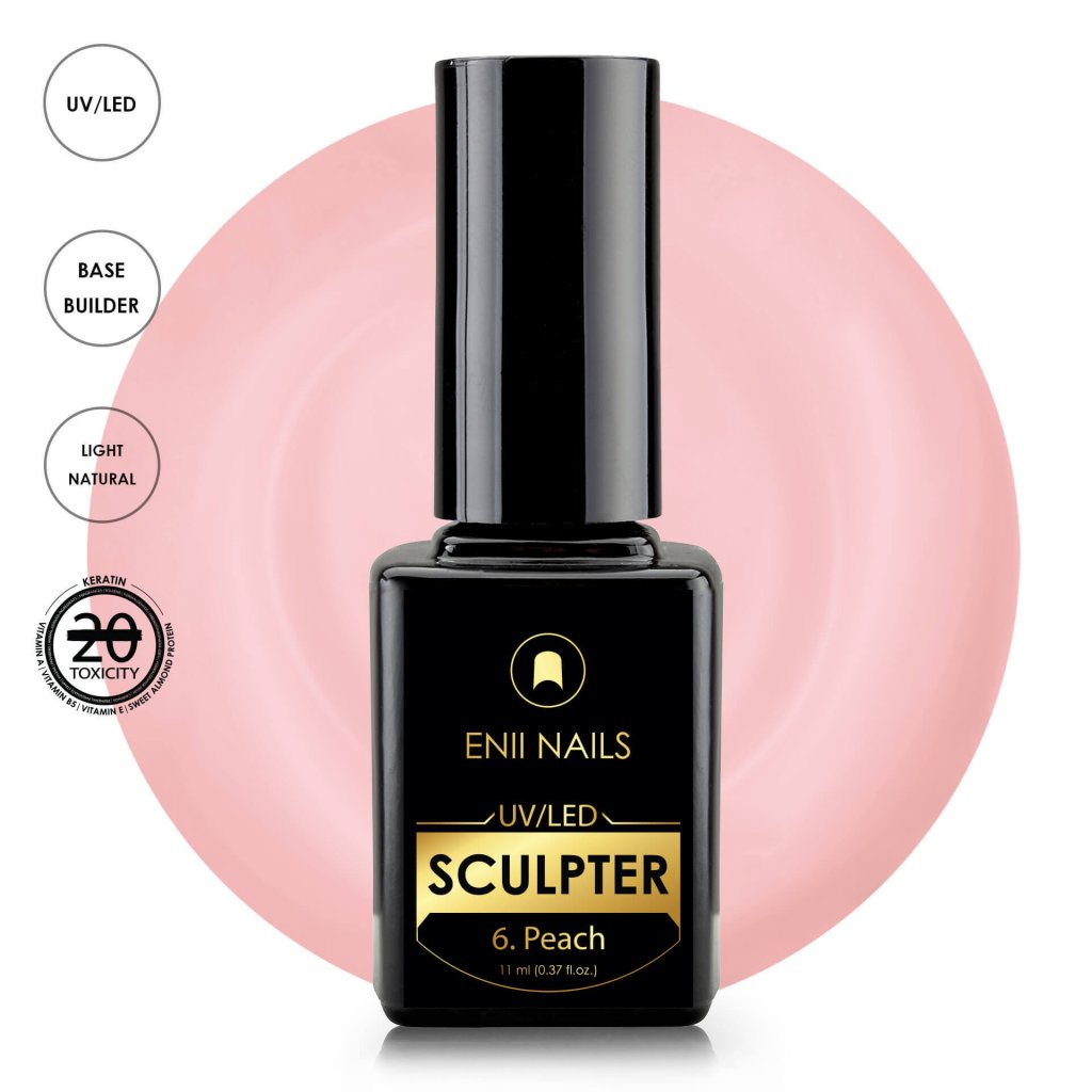 SCULPTER 6. PEACH 11 ML - BUILDER UV/LED GEL