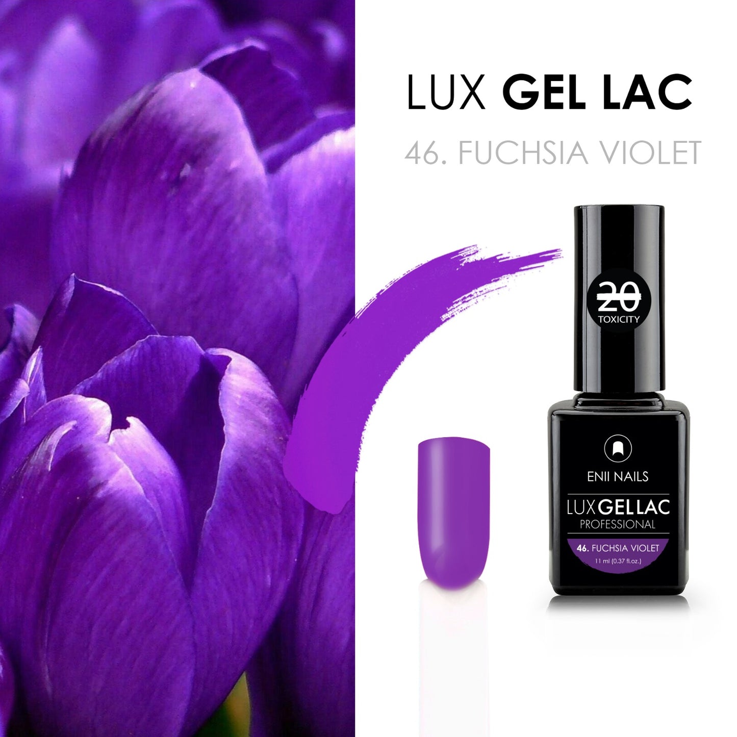 LUX GEL LAC 46. FUCHSIA VIOLET 11 ML